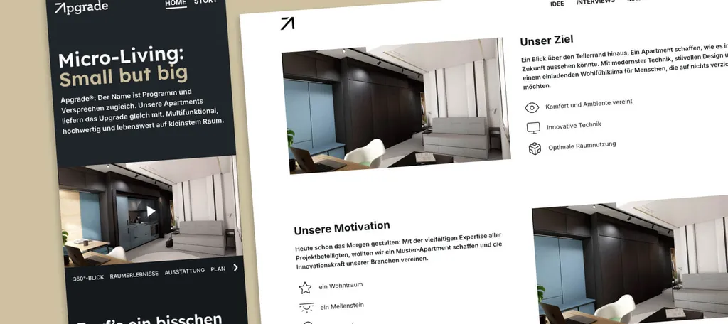 Projektübersicht von apgrade.eu