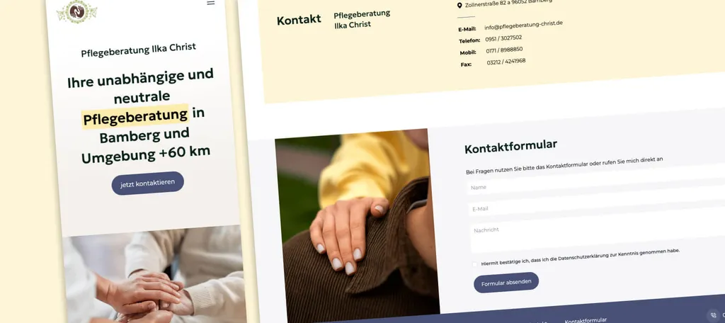 Projektübersicht von Pflegeberatung Christ